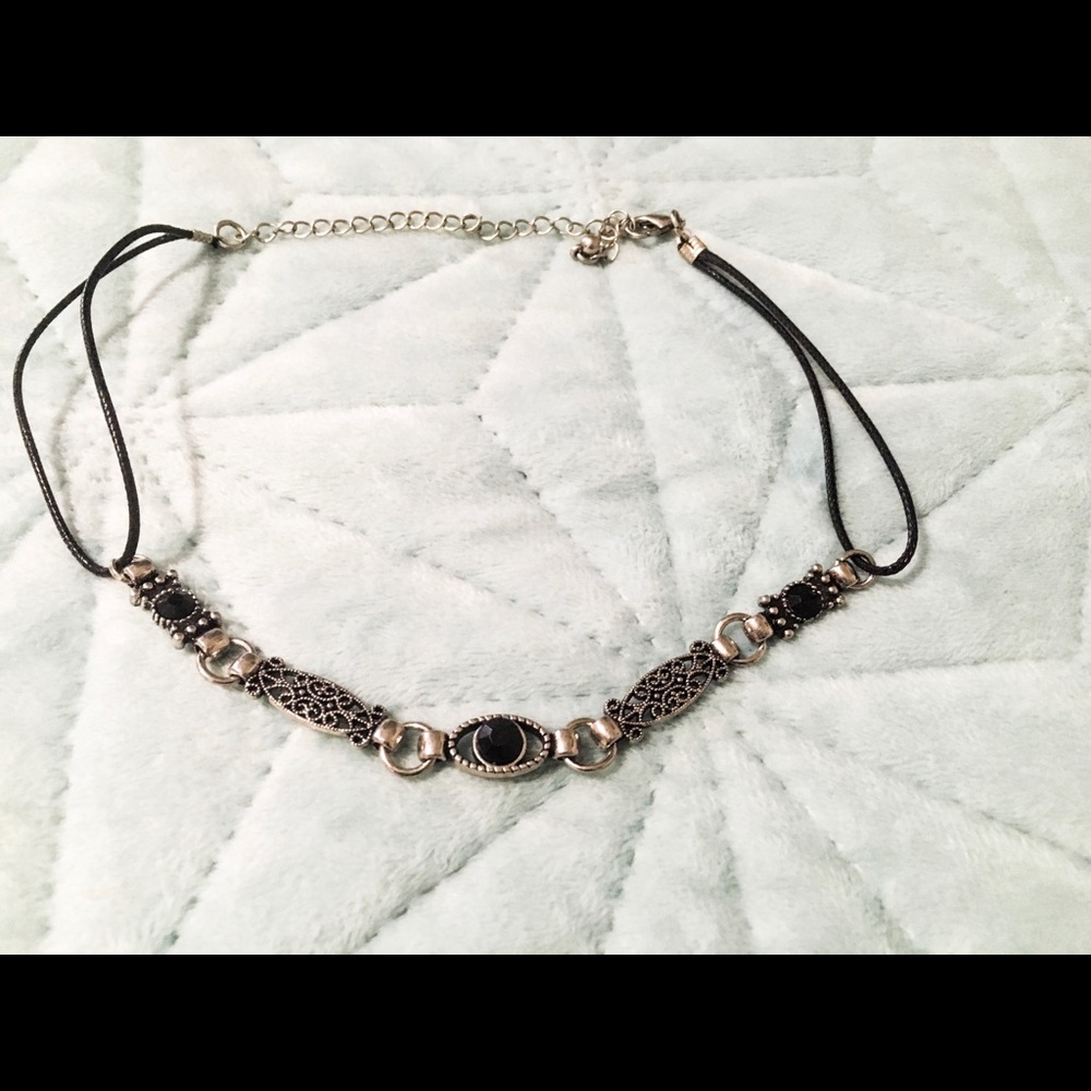 Black and Silver Choker